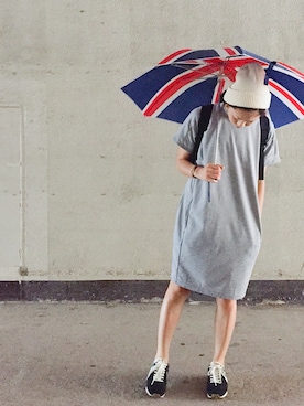 「in this life（インディスライフ）のアイテム」を使った、Mitsukoさん（レディース・156cm）の夏コーディネート