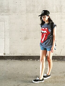 「ATMOSPHERE（アトモスフィア）のアイテム」を使った、Mitsukoさん（レディース・156cm）の夏コーディネート