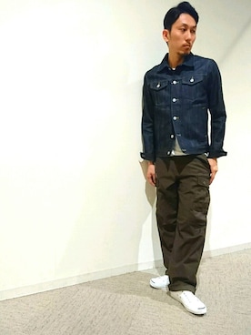 「ユニオンステーション」｜「アイテム（デニムジャケット）」を使った、Collective 鹿児島店さん（メンズ・170cm）の春コーディネート