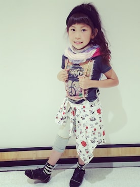 RiaRuaさん（キッズ・110cm）の夏コーディネート