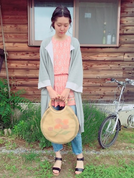 mikaさん（レディース・171cm）の夏コーディネート