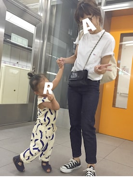 「BOBO CHOSES（ボボショーズ）のアイテム（オールインワン・サロペット）」を使った、a.さん（レディース・154cm）の夏コーディネート