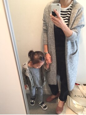 「秋冬」｜「アイテム（つなぎ/オールインワン）」を使った、a.さん（レディース・154cm）の秋コーディネート