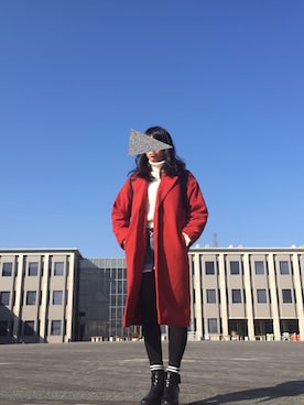 「EVRIS（エヴリス）のアイテム（ダウンジャケット/コート）」を使った、mahiru◁さん（レディース・163cm）の冬コーディネート