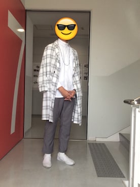 「417 EDIFICE（フォーワンセブンエディフィス）のアイテム（スニーカー）」を使った、sato daichiさん（メンズ・182cm）の秋コーディネート