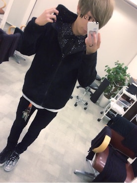 「ナイロンパーカー」｜「アイテム（福袋/福箱）」を使った、たじまとむ (Iris  /vocal)さん（メンズ・173cm）の秋コーディネート