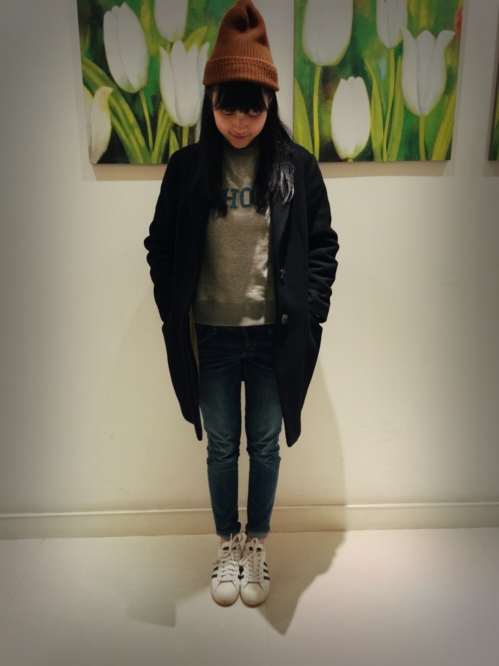 「note et silence のアイテム（パーカー、グレー系）」を使った、特困生kalinさん（レディース・165cm）の春コーディネートの1枚目の写真