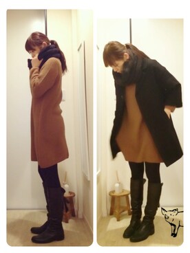 kobu☻さん（レディース・169cm）の冬コーディネート