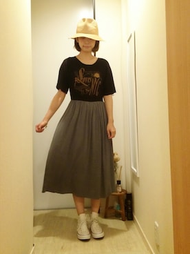「Soareak（ソアリーク）のアイテム（アクセサリー）」を使った、kobu☻さん（レディース・169cm）の夏コーディネート