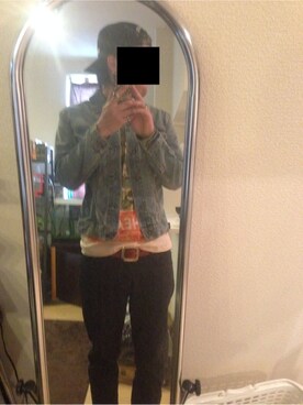 「アイテム（デニムジャケット、ブルー系）」を使った、TAKAさん（メンズ・178cm）の春コーディネート