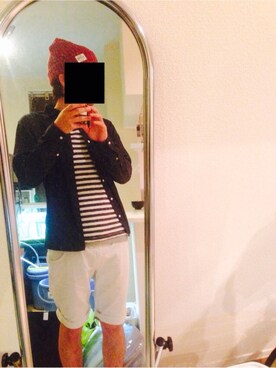 「アイテム（その他パンツ、ホワイト系）」を使った、TAKAさん（メンズ・178cm）の春コーディネート