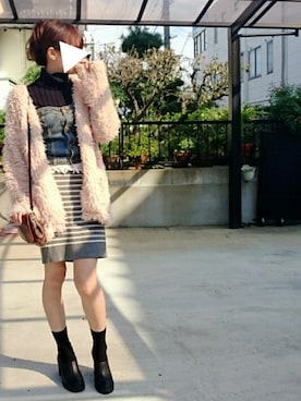 「Ungrid（アングリッド）のアイテム（その他トップス）」を使った、miyuさん（レディース・158cm）の秋コーディネート