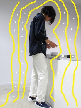 「スエードシューズ」｜domowaさん（メンズ・173cm）の夏コーディネート