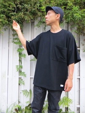 「SISE（シセ）のアイテム（パンツ）」を使った、domowaさん（メンズ・165cm）の夏コーディネート
