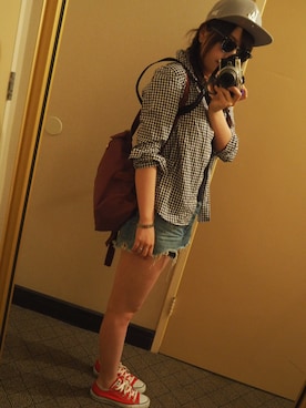 Natsumi  Kinouchiさん（レディース・158cm）の夏コーディネート