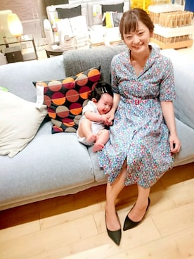 「息子」｜「アイテム（ワンピース/ドレス）」を使った、ayuさん（レディース・160cm）の夏コーディネート