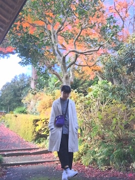 「Gregory」｜「アイテム（その他アウター）」を使った、azusaさん（レディース・157cm）の秋コーディネート