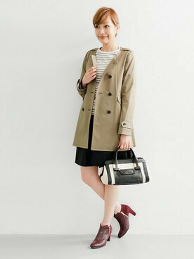 「URBAN RESEARCH ROSSO WOMEN（アーバンリサーチ　ロッソ）のアイテム（ノーカラージャケット）」を使った、kawanoさん（レディース・164cm）の夏コーディネート