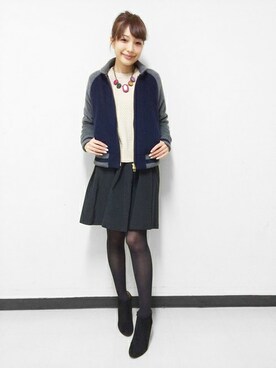 「URBAN RESEARCH ROSSO WOMEN（アーバンリサーチ　ロッソ）のアイテム（ブルゾン）」を使った、kawanoさん（レディース・164cm）の秋コーディネート