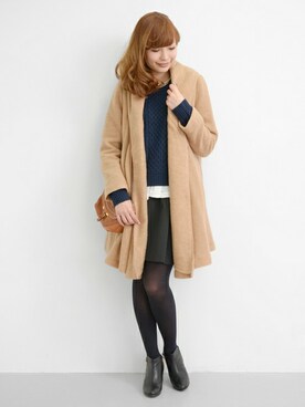 kawanoさん（レディース・164cm）の冬コーディネート