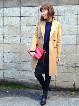 「URBAN RESEARCH ROSSO WOMEN（アーバンリサーチ　ロッソ）のアイテム（ブーツ）」を使った、kawanoさん（レディース・164cm）の冬コーディネート
