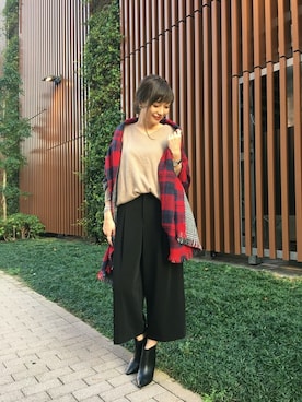 「URBAN RESEARCH ROSSO WOMEN（アーバンリサーチ　ロッソ）のアイテム（その他）」を使った、kawanoさん（レディース・164cm）の秋コーディネート