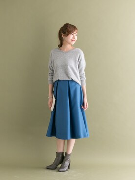 「URBAN RESEARCH ROSSO WOMEN（アーバンリサーチ　ロッソ）のアイテム（ブーツ）」を使った、kawanoさん（レディース・164cm）の秋コーディネート