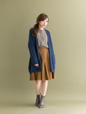 「URBAN RESEARCH ROSSO WOMEN（アーバンリサーチ　ロッソ）のアイテム（ブーツ）」を使った、kawanoさん（レディース・164cm）の秋コーディネート