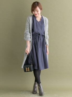 「URBAN RESEARCH ROSSO WOMEN（アーバンリサーチ　ロッソ）のアイテム（ブーツ）」を使った、kawanoさん（レディース・164cm）の秋コーディネート