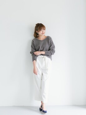 kawanoさん（レディース・164cm）の冬コーディネート