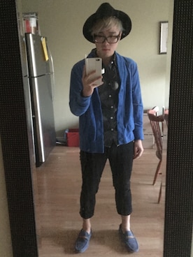 「ALDO（アルド）のアイテム（帽子）」を使った、joshhchungさん（メンズ・168cm）の秋コーディネート