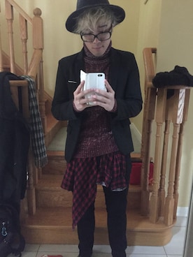 「ALDO（アルド）のアイテム（帽子）」を使った、joshhchungさん（メンズ・168cm）の冬コーディネート