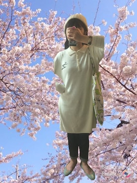 「aiko」｜「アイテム（ニットキャップ/ビーニー）」を使った、PPFFさん（レディース・152cm）の春コーディネート