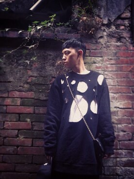 「TOPMAN（トップマン）のアイテム（パーカー）」を使った、hsiehpajuさん（メンズ・170cm）の秋コーディネート