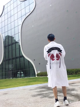 「STUSSY（ステューシー）のアイテム（アクセサリー）」を使った、hsiehpajuさん（メンズ・170cm）の夏コーディネート