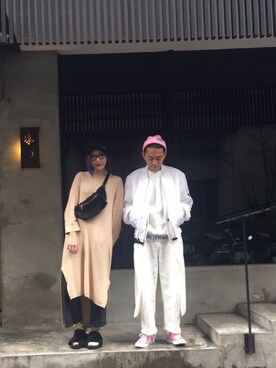 「OPENING CEREMONY（オープニングセレモニー）のアイテム（スウェット）」を使った、hsiehpajuさん（メンズ・170cm）の冬コーディネート