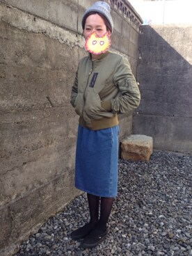 「URBAN RESEARCH ROSSO WOMEN（アーバンリサーチ　ロッソ）のアイテム（ブルゾン）」を使った、s a y aさん（レディース・157cm）の冬コーディネート