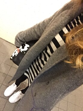 「adidas（アディダス）のアイテム（スニーカー、ホワイト系）」を使った、MAHOPIさん（レディース・156cm）の春コーディネート