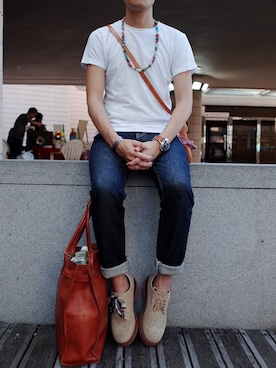 「Simple Unionのアイテム」を使った、simpleunionさん（メンズ・173cm）の秋コーディネート