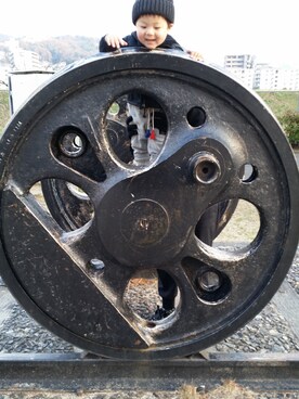 「アイテム（ナイロンジャケット）」を使った、asamiさん（キッズ・80cm）の冬コーディネート