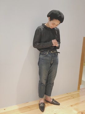 「PINCEAU（パンソー）のアイテム」を使った、hashiさん（レディース・157cm）の夏コーディネート