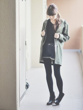 「A.P.C.（アーペーセー）のアイテム（その他アウター）」を使った、EAKさん（レディース・168cm）の秋コーディネート
