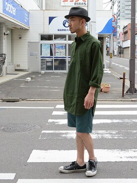 「 ｖｉｎｔａｇｅ」｜FUNS_FUKUSHIMAさん（メンズ・171cm）の夏コーディネート