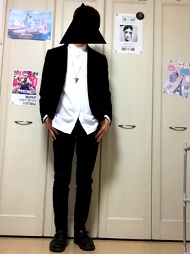 「MELLOW（メロー）のアイテム」を使った、ぽよさん（メンズ・172cm）の春コーディネート