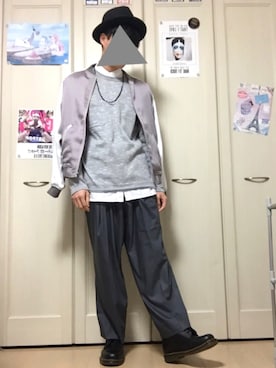 「MELLOW（メロー）のアイテム（アクセサリー）」を使った、ぽよさん（メンズ・172cm）の春コーディネート