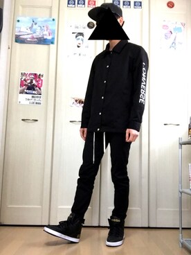 「CONVERSE（コンバース）のアイテム（ナイロンジャケット）」を使った、ぽよさん（メンズ・172cm）の春コーディネート