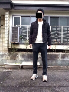 「united arrows」｜「アイテム（ダウンジャケット/コート）」を使った、たかなさん（メンズ・174cm）の冬コーディネート