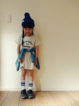 「OLD NAVY（オールドネイビー）のアイテム（スニーカー）」を使った、EYEさん（キッズ・120cm）の春コーディネート