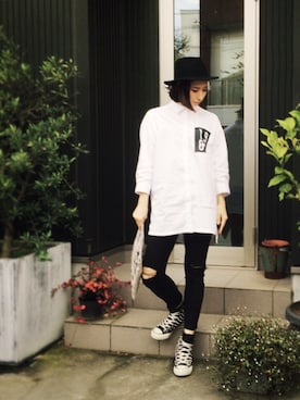 「GU（ジーユー）のアイテム（ワンピース/ドレス）」を使った、EYEさん（レディース・160cm）の秋コーディネート