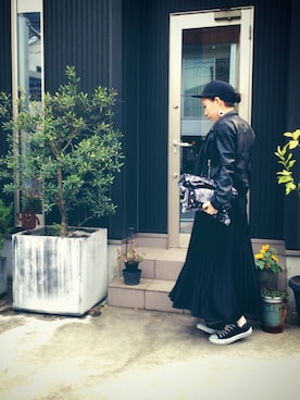 「HARE（ハレ）のアイテム（帽子）」を使った、EYEさん（レディース・160cm）の春コーディネート